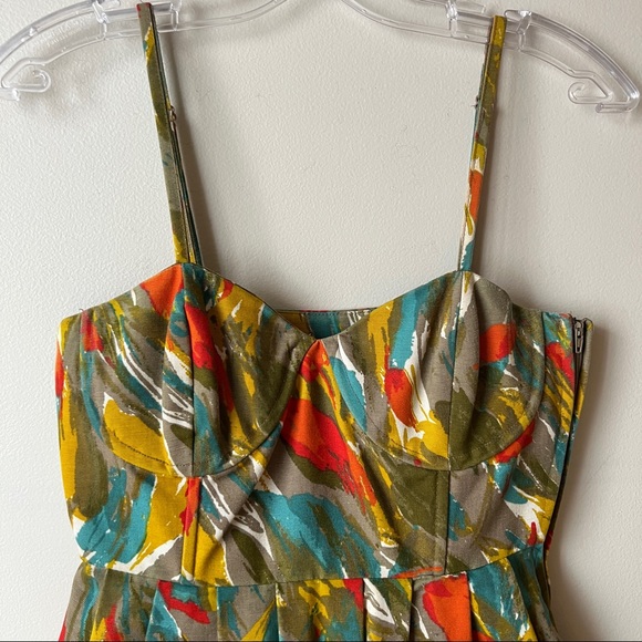 BB Dakota Art print dress with adjustable straps - Picture 2 of 11